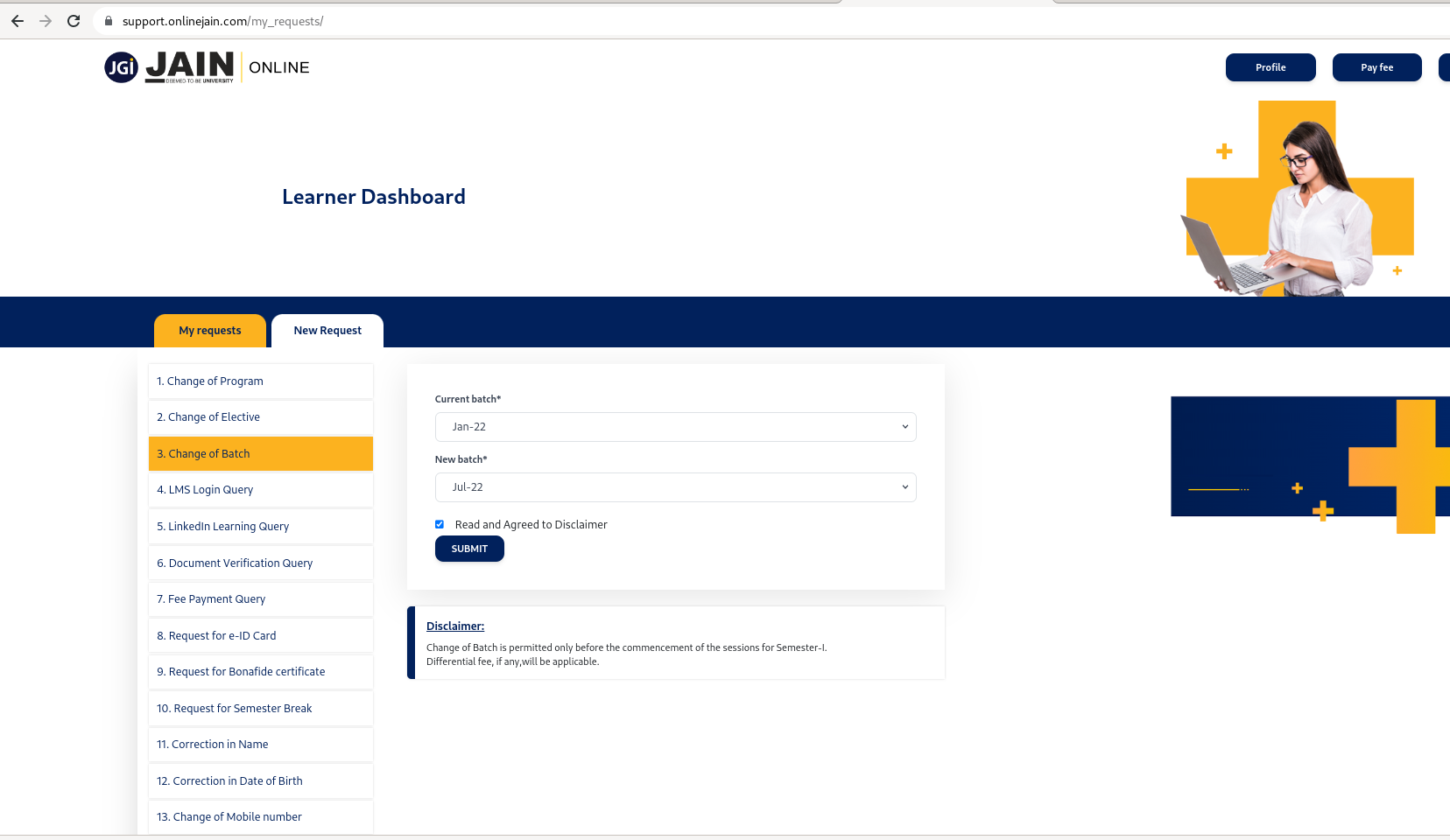 Support - JAIN Online